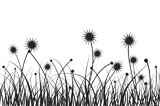 Grass+and+flower%2C+vector