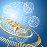 Gold+compass%2C+vector+background