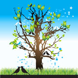 Tree+silhouette+spring%2C+birds