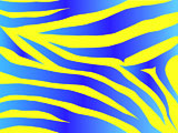 Vector+blue+and+yellow+stripped+tiger+design