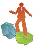 conceptual+Business+icon+of+man+balancing+directions%2C+vector+illustration