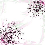 grunge+floral+background+with+watercolor+effect%2C+vector+illustration