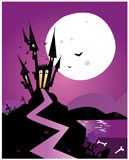 Old+Scary+castle.+Vector+Illustration.