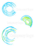 Vector+illustration+of+three+highly+detailed+abstract+company+logos.