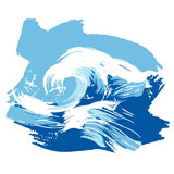 Vector+illustration+of+a+stylized+brushed+ocean+wave+splashing.+Design+element.