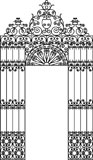 vector+image+of+a+wrought+iron+gate