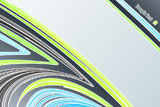 Vector+illustration+of+a+modern+lined+art+background+in+blue+and+green+flowing+colors.+Logo+sample+included.