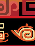 Stylized+ethnic+cover+of+restaurant+menu+-+coffee.+Vector+illustration.
