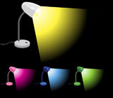 Set+of+4+different+colors+desk+lamps+illustrations