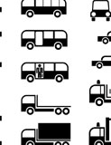 Different+types+of+car+body+-+stylized+vector+pictograms.+Cars%2C+trucks%2C+tow+trucks+and+buses.