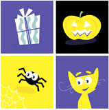 Halloween+vector+Iconset.+Series+included+symbols+of+halloween+present%2C+cat%2C+pumpkin+head+and+spider.