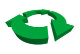 isolated+3D+green+recycle+symbol+-+vector+illustration