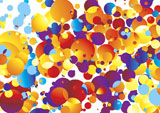 Illustrated+Brightly+colored+abstract+background+with+many+bubbles