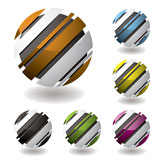 business+3d+icons+with+shadown+and+six+color+variations
