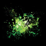 illustrated+Abstract+green+and+black+ink+splat+background