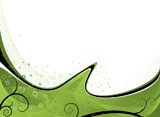 Abstract+flowing+design+in+green+leaving+room+for+your+own+text