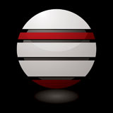 Futuristic+white+and+red+icon+with+a+dark+center+and+drop+shadow