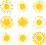 Sun+illustrations+with+nine+different+variations+with+an+inca+influence