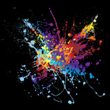 Colourful+bright+ink+splat+design+with+a+black+background