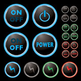 Power+buttons+with+neon+surround+and+colour+variations