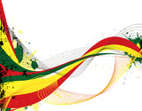 Abstract+rasta+flow+with+copy+space+and+ink+splats+in+red+yellow+and+green