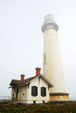 Pigeon+Point+Lighthouse+near+Pescadero%2C+California+on+a+foggy+day.+