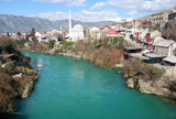 Mosque+in+Mostar+Old+Town+on+a+sunny+winter+day.+