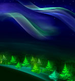 Christmas+furFractal+generated+Design+or+art+elementtree+in+the+night+forest.+Series+fractal+world