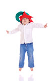 Cute+little+boy+with+a+christmas+hat+