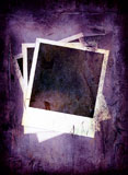 grunge+background+in+pruple+with+three+polaroid+images+