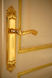 Golden+door+handle+lock%2C+white+and+gold+door