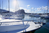 Beautiful+marina+view%2C+sailboats+and+motorboats+in+blue+water