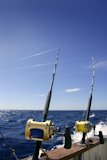 Angler+boat+big+game+fishing+in+saltwater+ocean