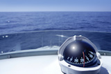Compass+on+a+yacht+boat+tower+on+a+blue+summer+sea+ocean+day