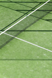paddle+tennis+green+grass+field+texture+white+lines