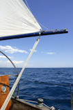 sailboat+vintage+sailing+blue+sea+ocean+clear+summer+sky