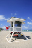 Fort+Lauderdale+Florida+lifeguard+beach+house+blue+sky