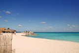 Caribbean+Mexico+Tulum+turquoise+tropical+beach+blue+sky+vacation