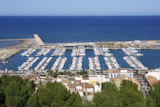 Denia+Alicante+Spain+high+view+marina+and+mediterranean+sea