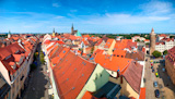 Bautzen+city+in+Germany+panorama.+View+from+high+tower.