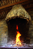 Barbecue+fire+chimney+masonry+stone+wall+in+Pyrenees+Spain