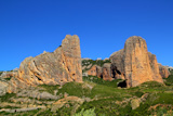 Mallos+de+Riglos+icon+shape+mountains+in+Huesca+Aragon+Spain