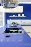 Blue+white+kitchen+modern+interior+design+house+architecture