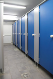 bathroom+corridor+doors+blue+pattern+indoor+toilette