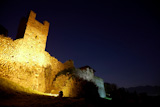 Outer+castle+wall+at+night%3B+Candelo%2C+Piemonte%2C+Italy