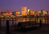 Viewing+The+Portland+Cityscape+From+Across+The+Willamette+River+At+Night