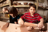 Children+in+a+clay+studio