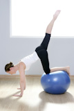 pilates+woman+stability+ball+gym+fitness+yoga+exercises+girl