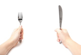 Hands+holding+knife+and+fork
