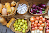 fruits+and+vegetables+market+garlic+onion+lemon+eggplant+basket